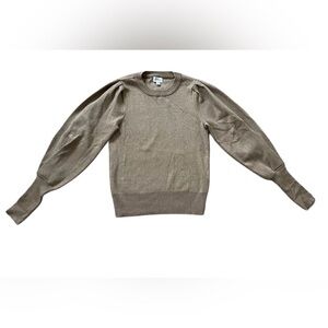 Evereve Gold Metallic Crew Neck Sweater